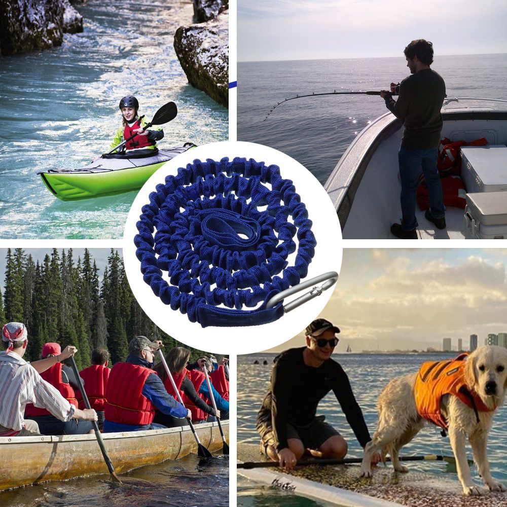 Adjustable Elastic Kayak Canoe - đánh giá và giá Fishing Kayak Paddle Leash