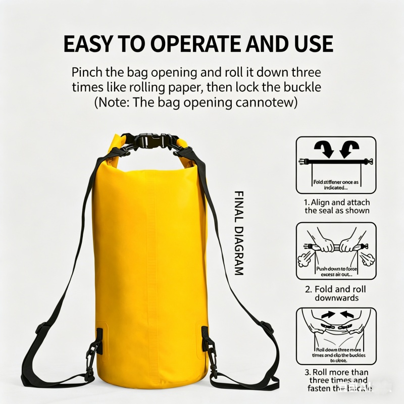 Swimming Waterproof Dry Bag 5L - đánh giá và giá Fishing Kayak Storage Bag