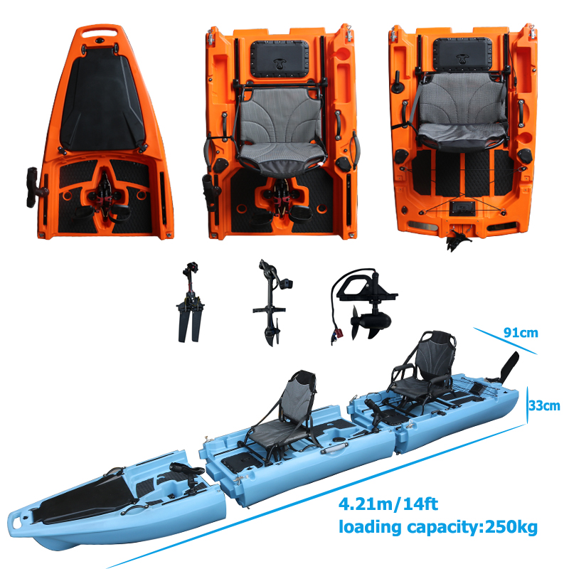 14FT 2 Person Detachable  Peda - đánh giá và giá Fishing Kayak Sit In