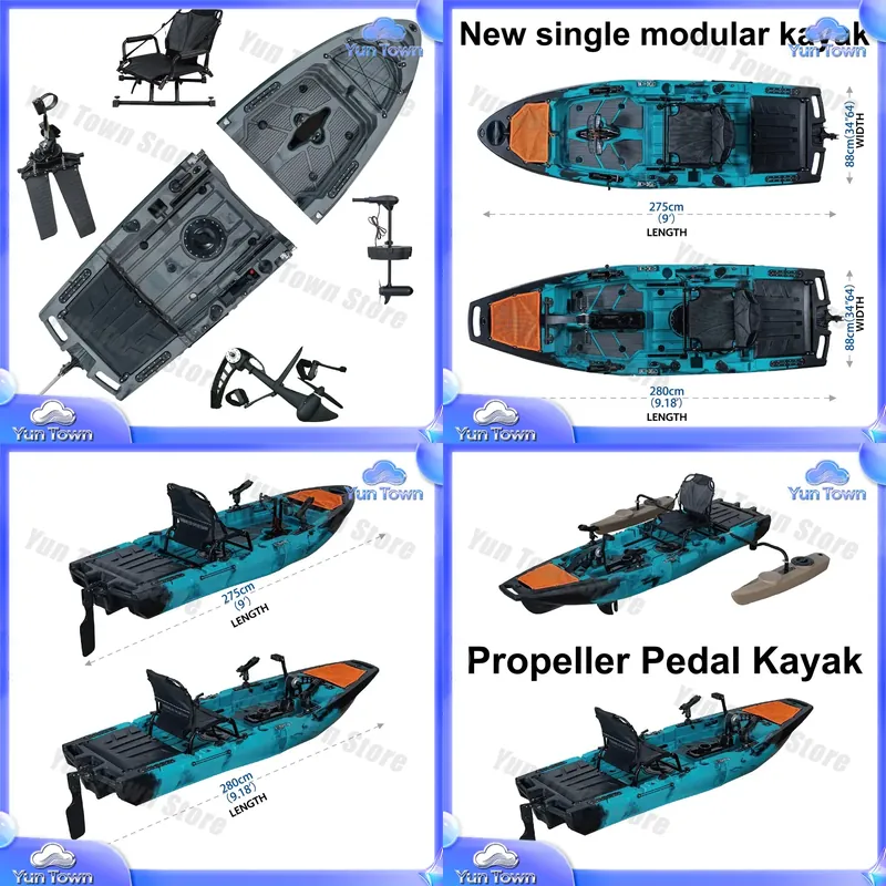 Modular Kayak 9.5ft Sit On Top - đánh giá và giá Fishing Kayak Sit In